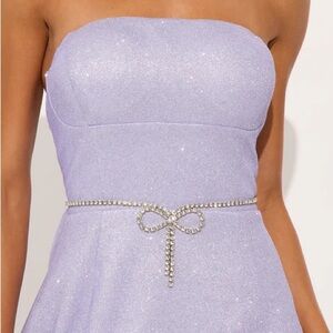 Metallic Bow On Top Chain Belt NEW 🏷️